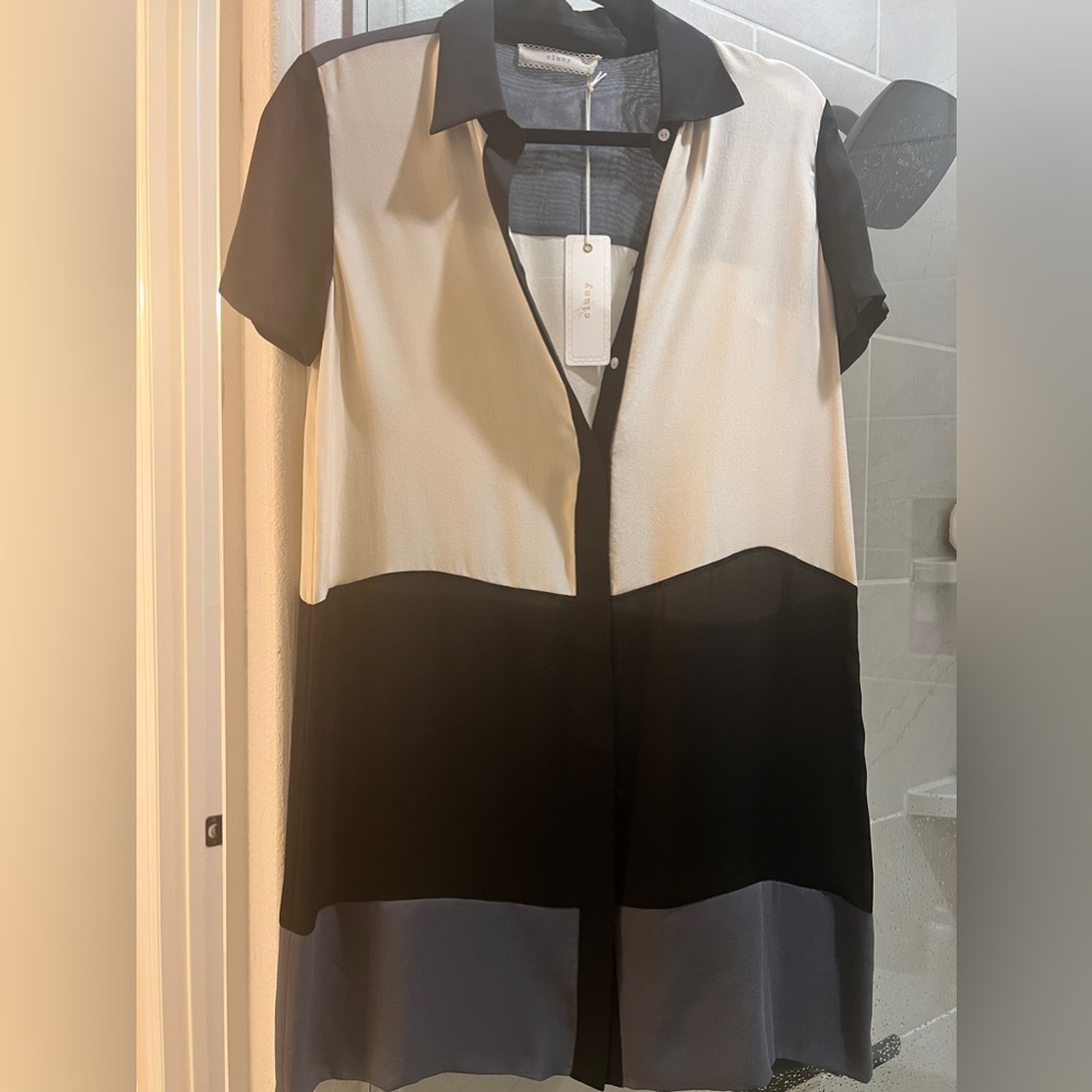 Cluny color block shift dress